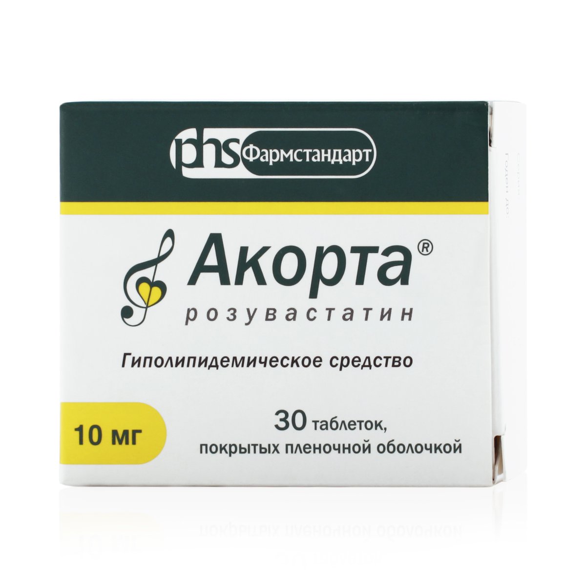 Акорта розувастатин (таблетки, 30 шт, 10 мг, для приема внутрь) - цена .
