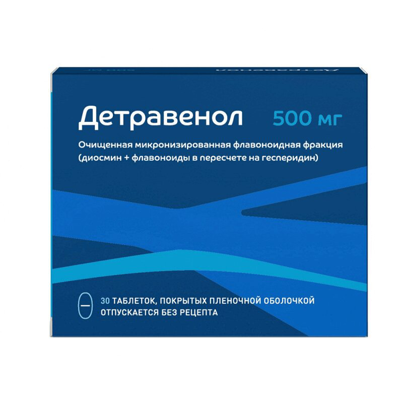 Детравенол (таблетки, 30 шт, 500 мг) - цена,  онлайн  .