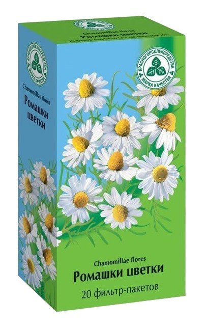 Ромашки цветки (пакет, 20 шт, 1,5 г) - цена,  онлайн  .