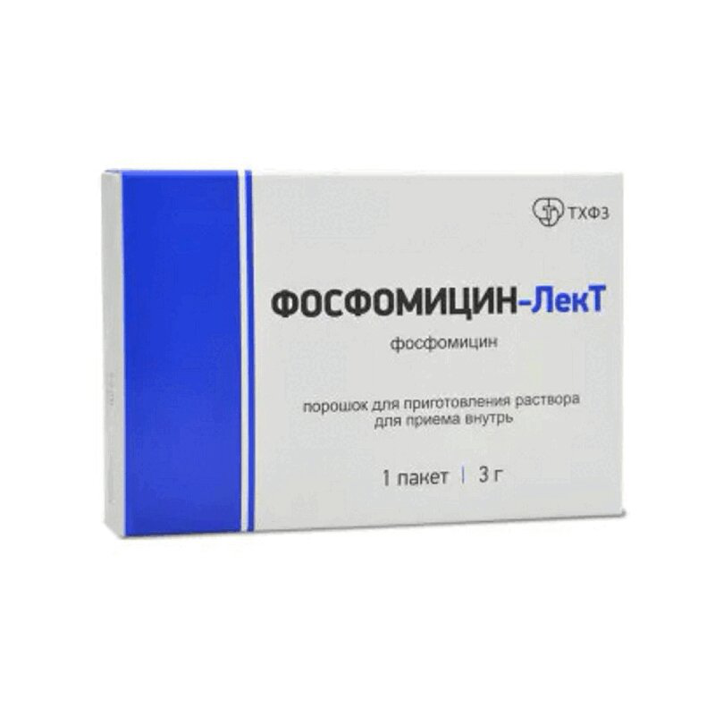 Фосфомицин-ЛекТ (порошок, 1 шт, 8 г, для приготовления раствора) - цена .
