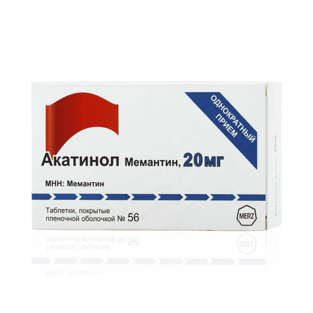 Акатинол мемантин (таблетки, 56 шт, 20 мг) - цена,  онлайн в .