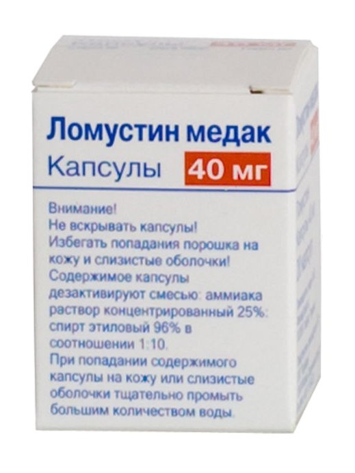 Ломустин медак (капсулы, 20 шт, 40 мг) - цена,  онлайн  .