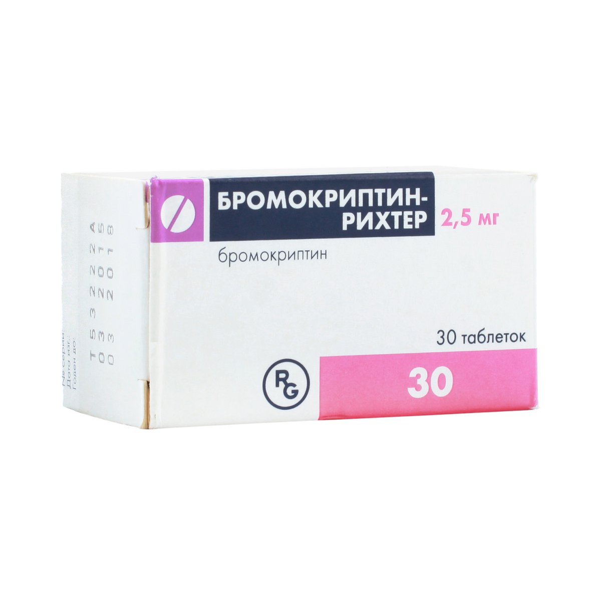 Бромокриптин-рихтер (таблетки, 30 шт, 2,5 мг) - цена,  онлайн в .