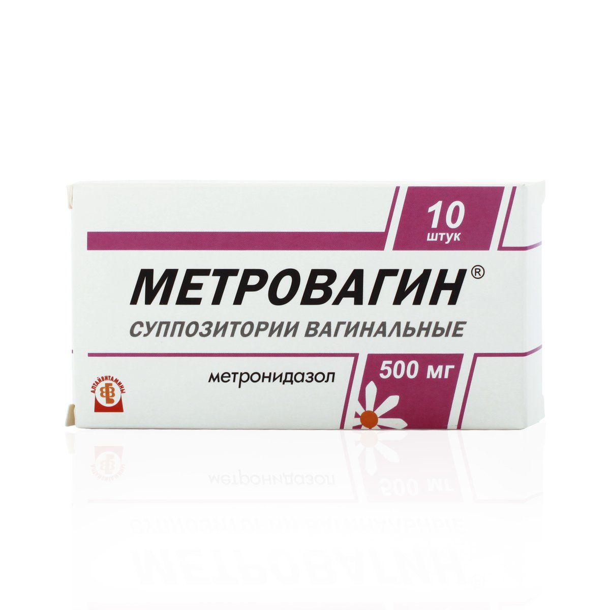 Метровагин (свечи, 10 шт, 500 мг) - цена,  онлайн  .