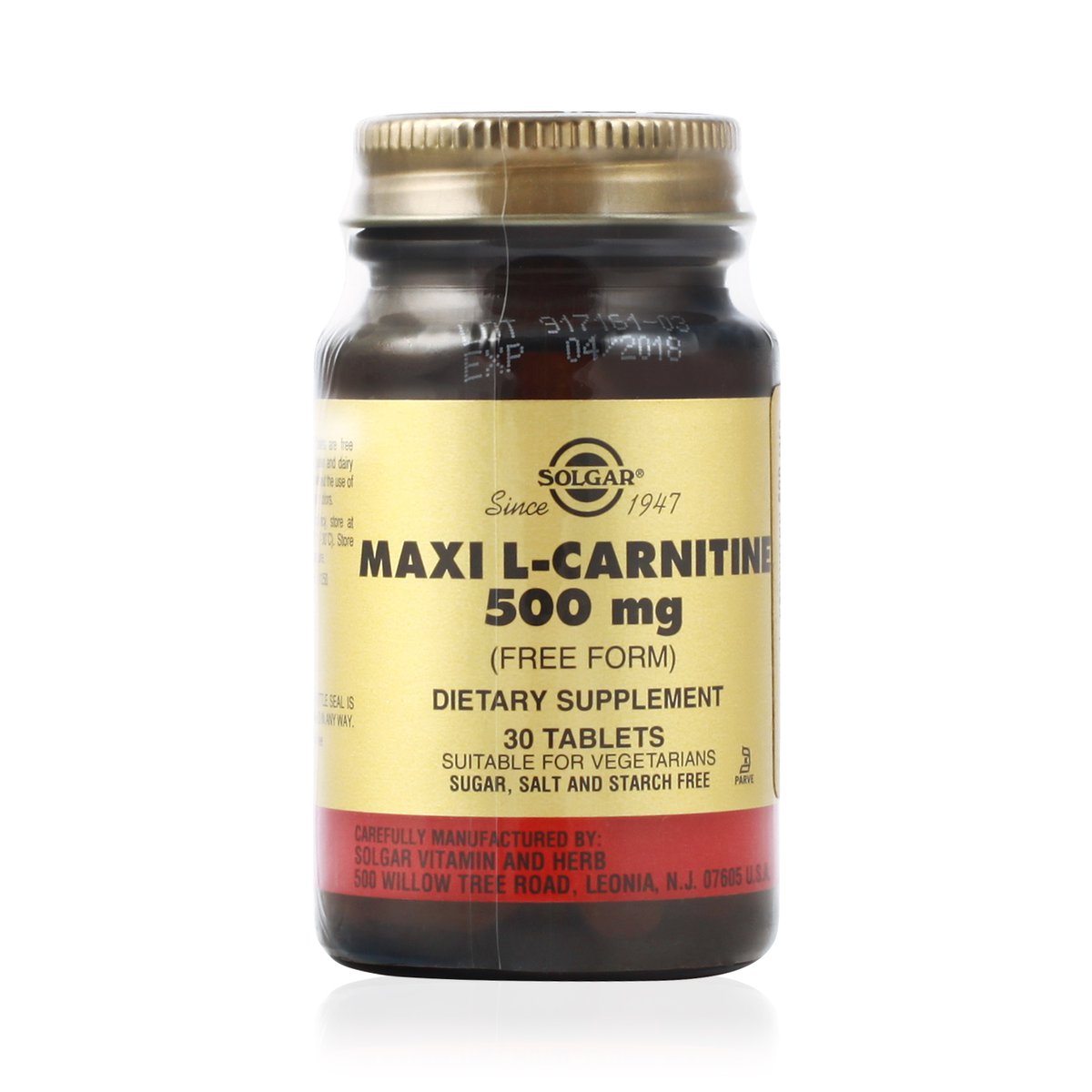 Solgar maxi L-carnitine (таблетки, 30 шт, 500 мг) - цена,  онлайн .