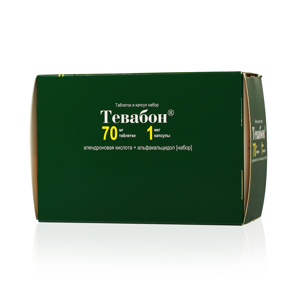 Тевабон (капсулы, 96 шт, 1+70 мкг+мг, для приема внутрь) - цена,  .