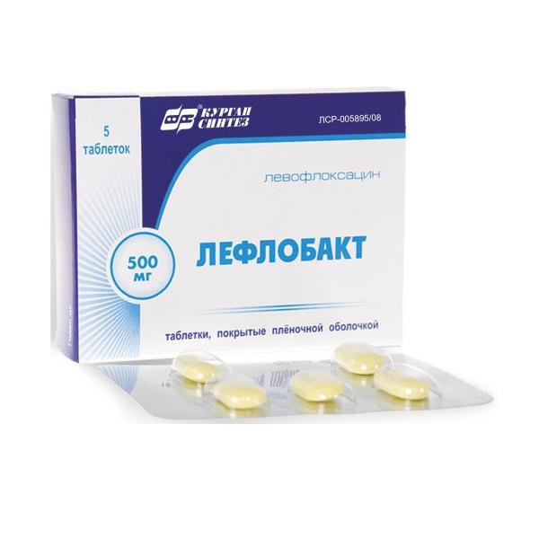 Лефлобакт (таблетки, 5 шт, 500 мг) - цена,  онлайн  .