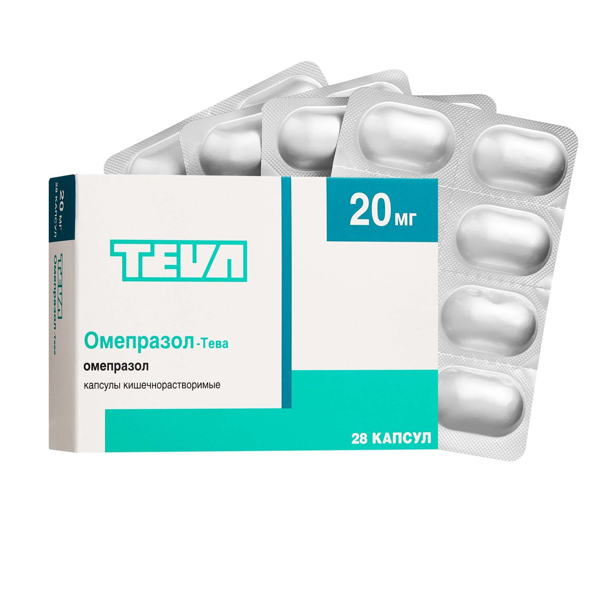 Омепразол-Тева (капсулы, 28 шт, 20 мг) - цена,  онлайн  .