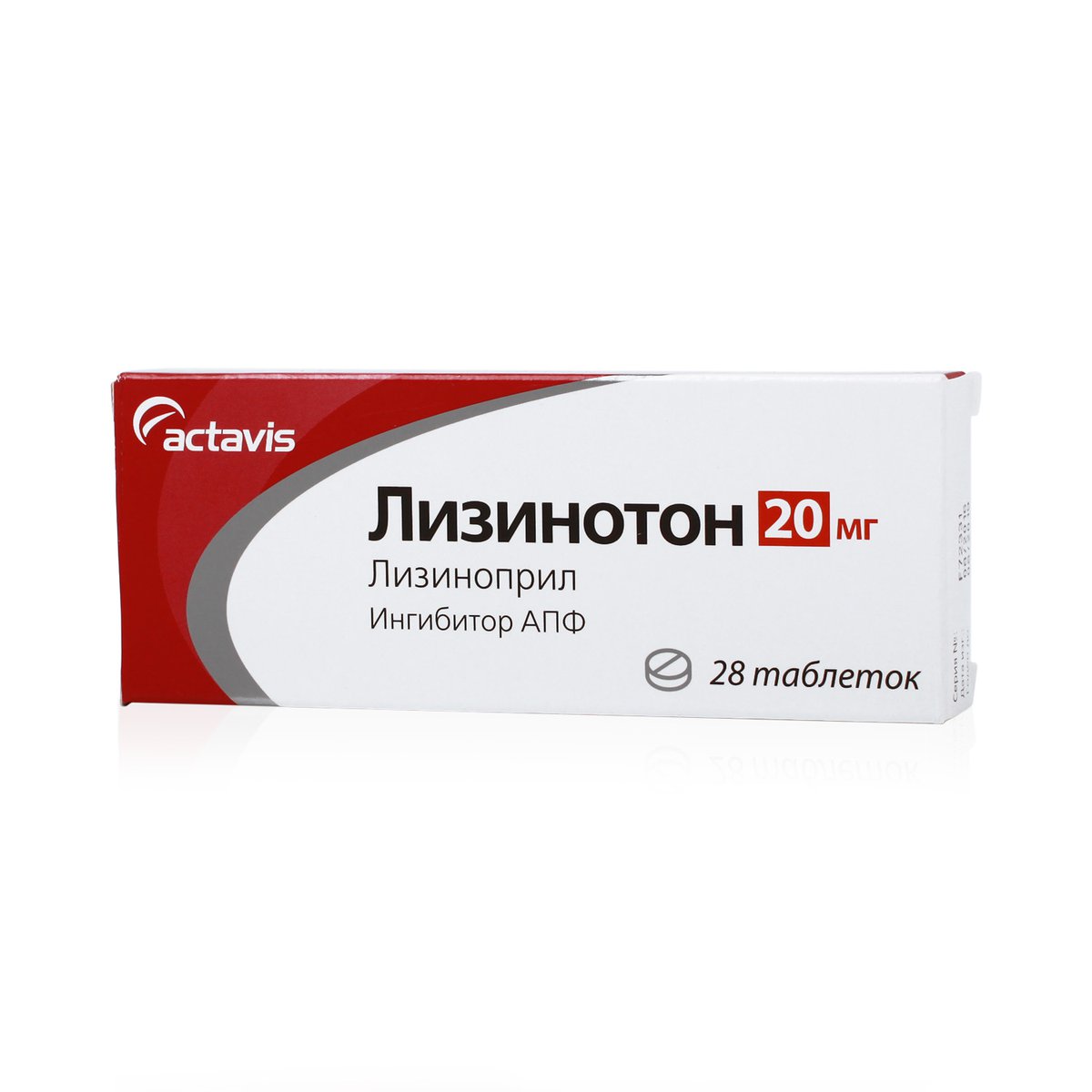 Лизинотон (таблетки, 28 шт, 20 мг) - цена,  онлайн  .