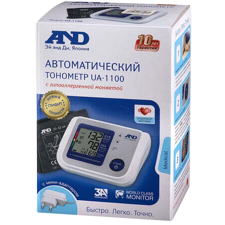 Тонометр and ua 1100. Тонометр ua-1100 с адаптером. Тонометр a&d ua-1100 автомат с адаптером. Тонометр(ua-888авт.экономсманжетой22-32см). Тонометр ua-780 цифровой с адаптером [and].