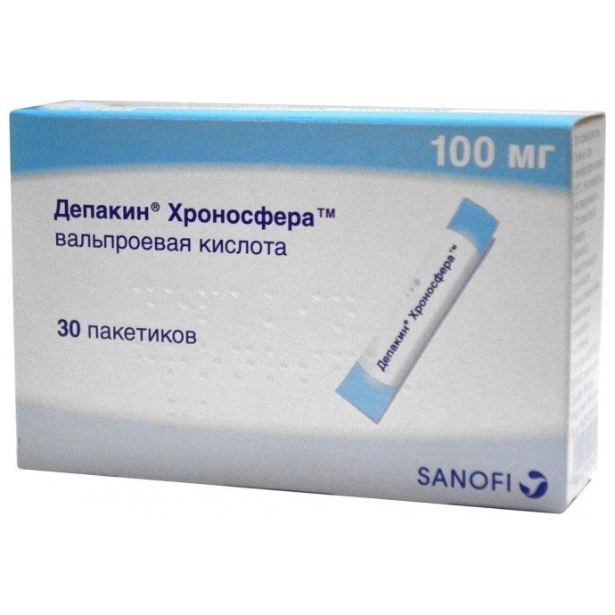 Депакин хроносфера (гранулы, 30 шт, 100 мг) - цена,  онлайн в .