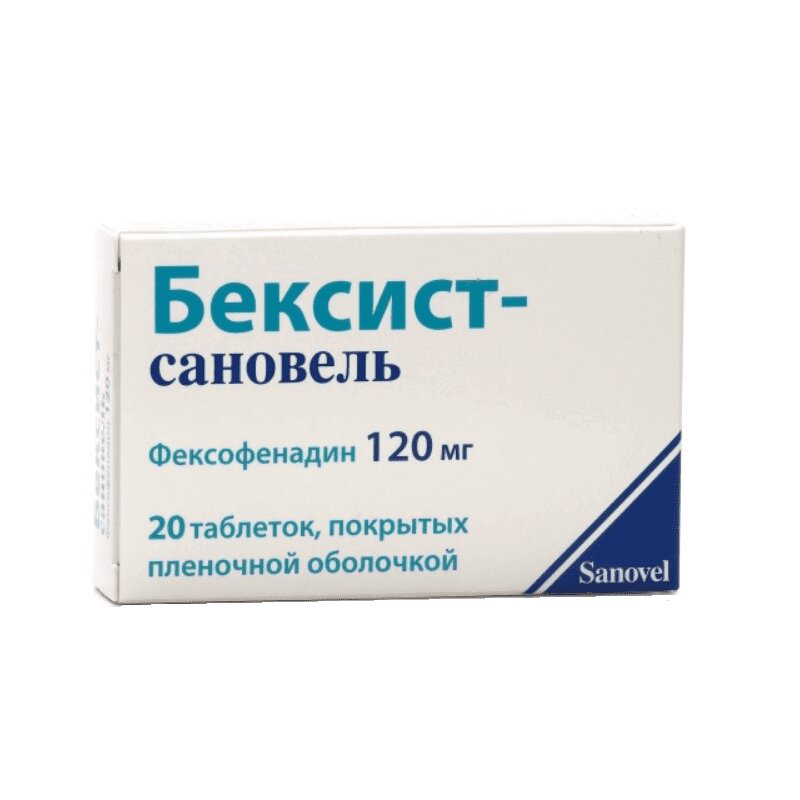 Бексист-сановель (таблетки, 20 шт, 180 мг, для приема внутрь) - цена .