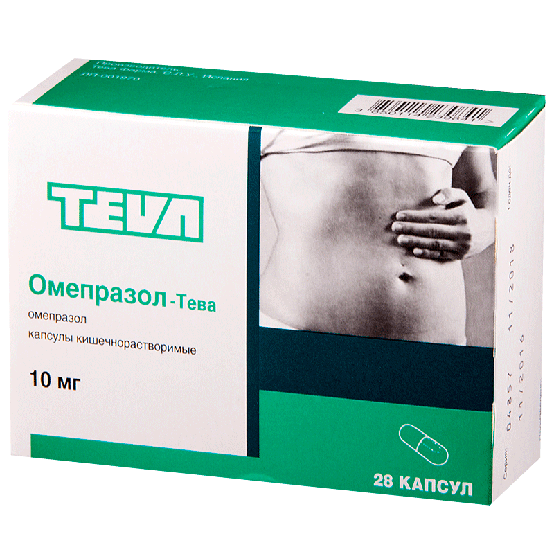 Омепразол-Тева (капсулы, 28 шт, 10 мг) - цена,  онлайн  .