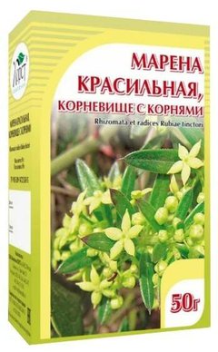 Марены красильной корневища и корни