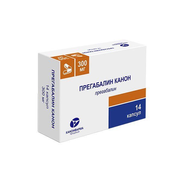 Прегабалин-Канон (капсулы, 14 шт, 300 мг, для приема внутрь) - цена .