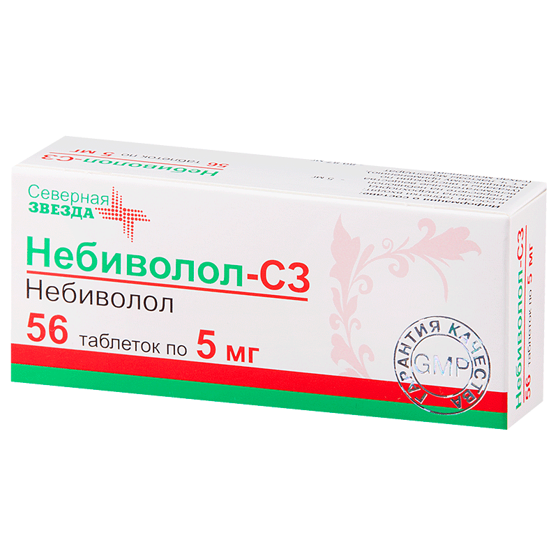 Небиволол-СЗ (таблетки, 56 шт, 5 мг) - цена,  онлайн  .
