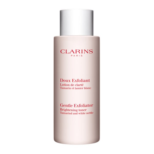 Gommage exfoliant peau neuve clarins. Clarins лосьон doux Exfoliant. Кларанс средство для лица в аптеках. Кларанс очищение лица название. Clarins косметика по уходу за лицом против пигментных пятен.