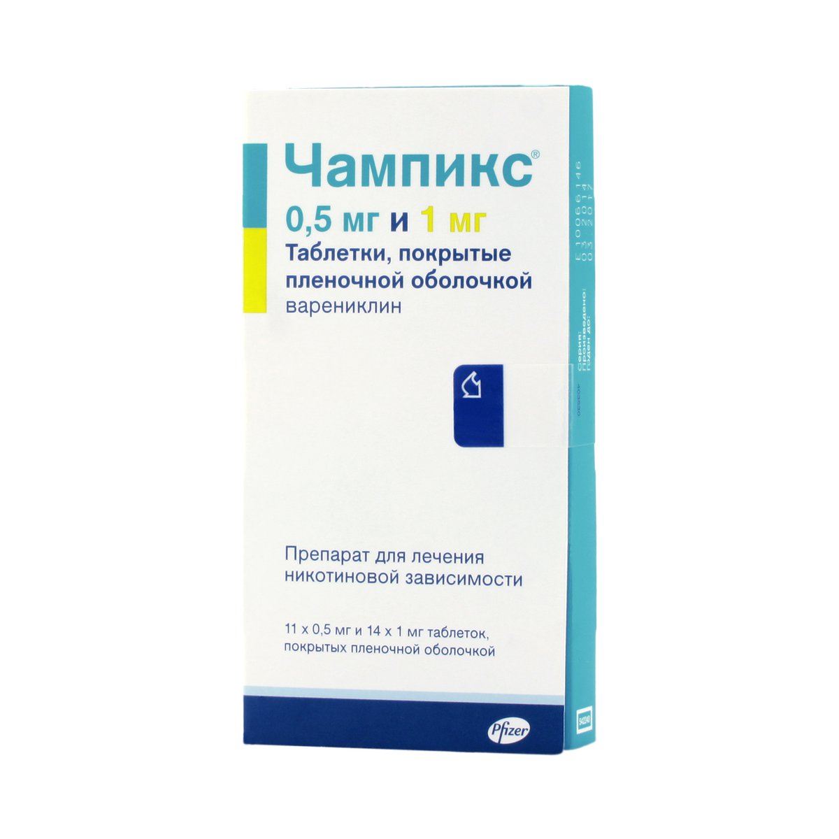 Чампикс (таблетки, 11+14 шт, 0,5+1,0 мг) - цена,  онлайн  .