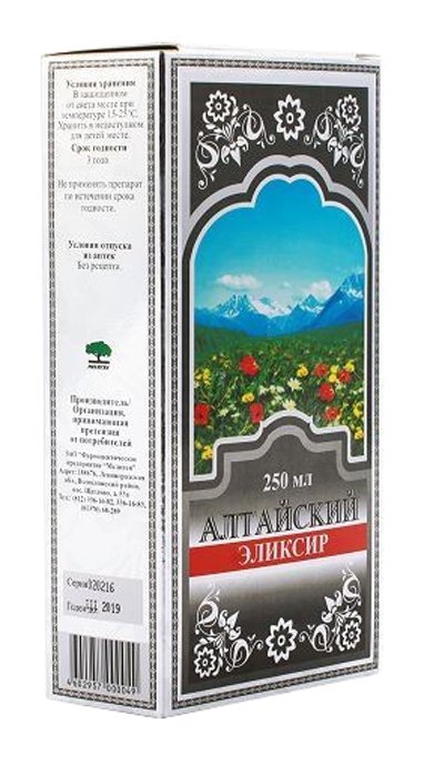 Алтайский эликсир (эликсир, 250 мл, для приема внутрь) - цена,  .