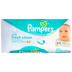 Pampers clean fresh салфетки влажные