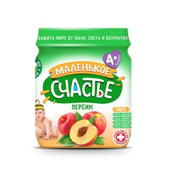 Маленькое счастье пюре персик