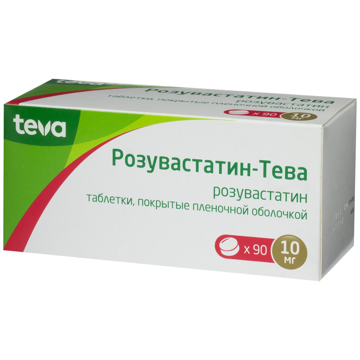 Розувастатин-Тева (таблетки, 90 шт, 10 мг) - цена,  онлайн в .
