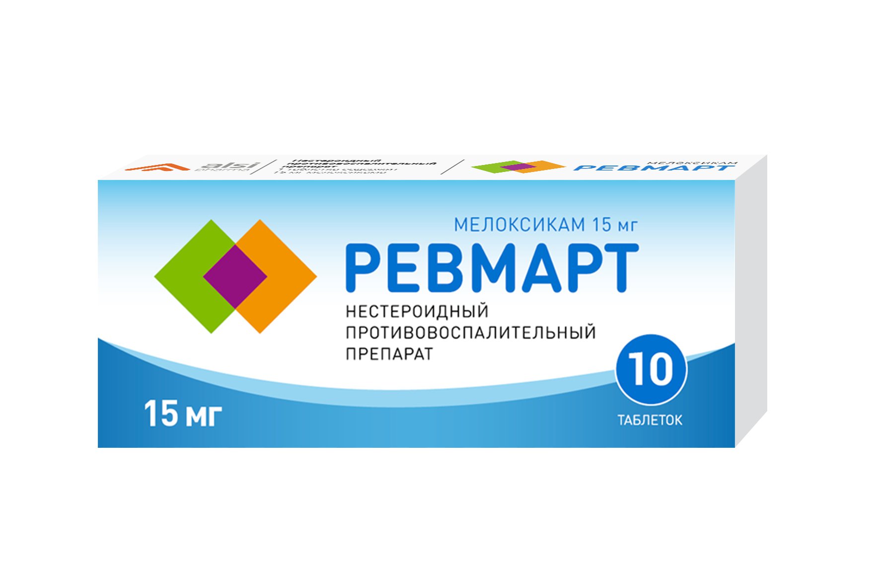 Ревмарт (таблетки, 10 шт, 15 мг, для приема внутрь) - цена,  .