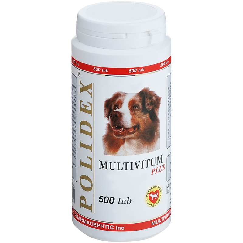 Polidex "Multivitum Plus", 500 шт. Витамины для собак Polidex. Полидекс Мультивитум плюс д/собак 300 таб.. Витамины Polidex Multivitum Plus для собак.