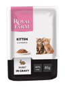 Корм для котят ROYAL FARM кролик в соусе пауч