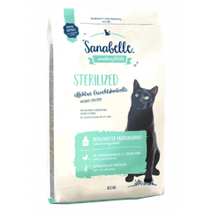 Корм для кошек SANABELLE Sterilized для кастрированных и стерилизованных кошек, птица сух.