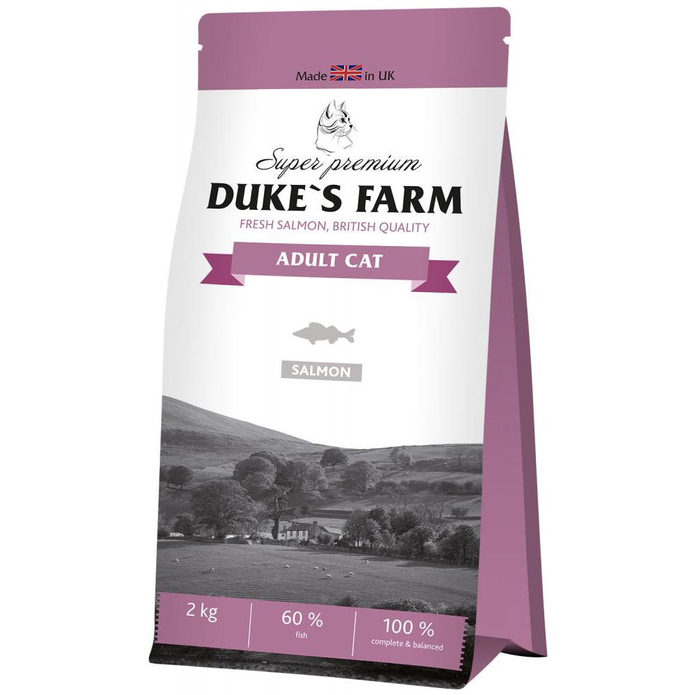 Корм для кошек farm. Дюк фарм корм для кошек. Корм для собак Duke's Farm лосось 2 кг. Корм для кошек Duke's Farm с уткой, с курицей, с индейкой 2 кг. Корм для кошек Duke's Farm с лососем 2 кг.