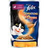 Корм для кошек FELIX (Феликс) Sensation в Удивительном соусе Утка, морковь конс.