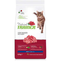 Корм для кошек TRAINER Natural Adult with Beef говядина сух.