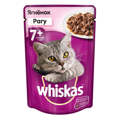 Корм для кошек Whiskas старше 8 лет ягненок рагу конс.