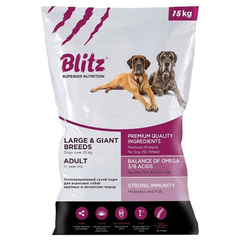 Корм для собак BLITZ adult giant & large breeds для крупных пород сух.