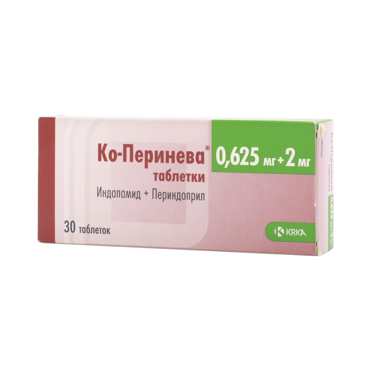 Ко-перинева (таблетки, 30 шт, 2 + 0,625 мг + мг, для приема внутрь .