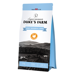 Корм для собак DUKE'S FARM для средних и крупных пород, индейка сух.