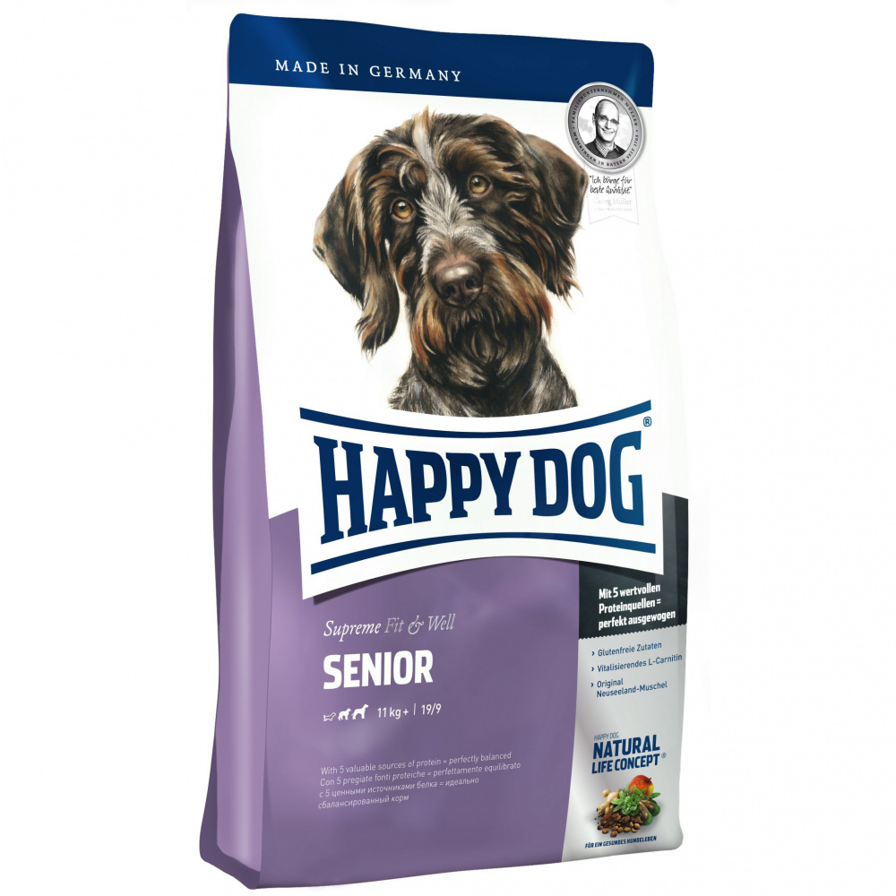 Корм happy dog. Корм Happy Dog Supreme Fit&well Senior для пожилых соба. Корм для собак Happy Dog Supreme Fit & well 12.5 кг. Сухой корм для пожилых собак Happy Dog Хэппи дог Supreme Fit & Vital Senior, 12 кг. Хэппи дог Сеньор для пожилых собак.