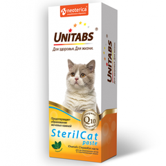 Паста UNITABS SterilCat Q10 для кастрированных котов и стерилизованных кошек,