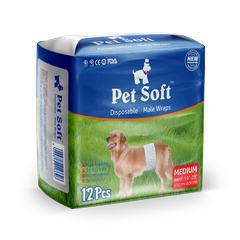 Пояса PET SOFT Male Diaper одноразовые впитывающие для кобелей размер M,