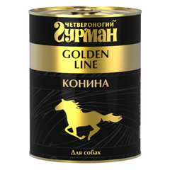 Корм для собак ЧЕТВЕРОНОГИЙ ГУРМАН Golden Line конина в желе конс.