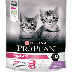 Purina PRO PLAN Сухой корм для котят с чувствительным пищеварением