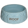 Миска для животных FOXIE Diamond Woof голубая керамическая 16х16х5,5см