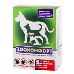 Кормовая добавка для контроля запахов ZOOКОМФОРТ для кошек, собак, хорьков и грызунов, 90 таб.