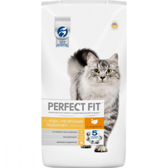 Корм для кошек PERFECT FIT с чувствительным пищеварением индейка сух.