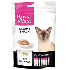 Лакомство для кошек ROYAL FARM Creamy Snack с говядиной