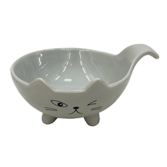 Миска для животных FOXIE Cat Bowl белая керамическая 15,5х12х8,5см