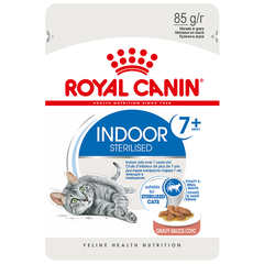 Корм для кошек ROYAL CANIN Indoor 7+ для домашних старше 7 лет (соус) пауч