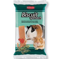 Корм для грызунов PADOVAN Biscuit Spinach бисквиты шпинат