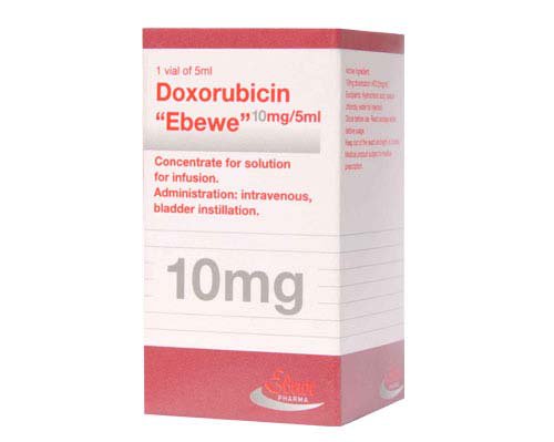 Доксорубицин-Эбеве (концентрат, 5 мл, 10 мг, для раствора для инъекций .
